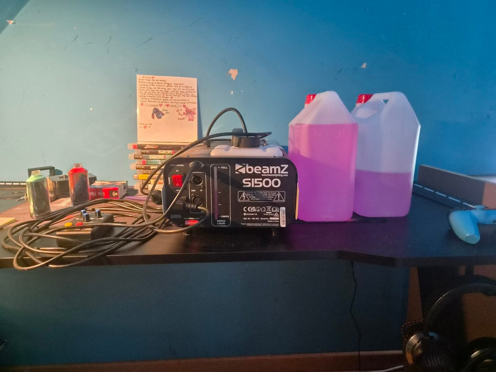 Rookmachine met ongeveer 7lite vloeistof bij, Muziek en Instrumenten, Licht en Laser, Ophalen, Zo goed als nieuw, Rookmachine