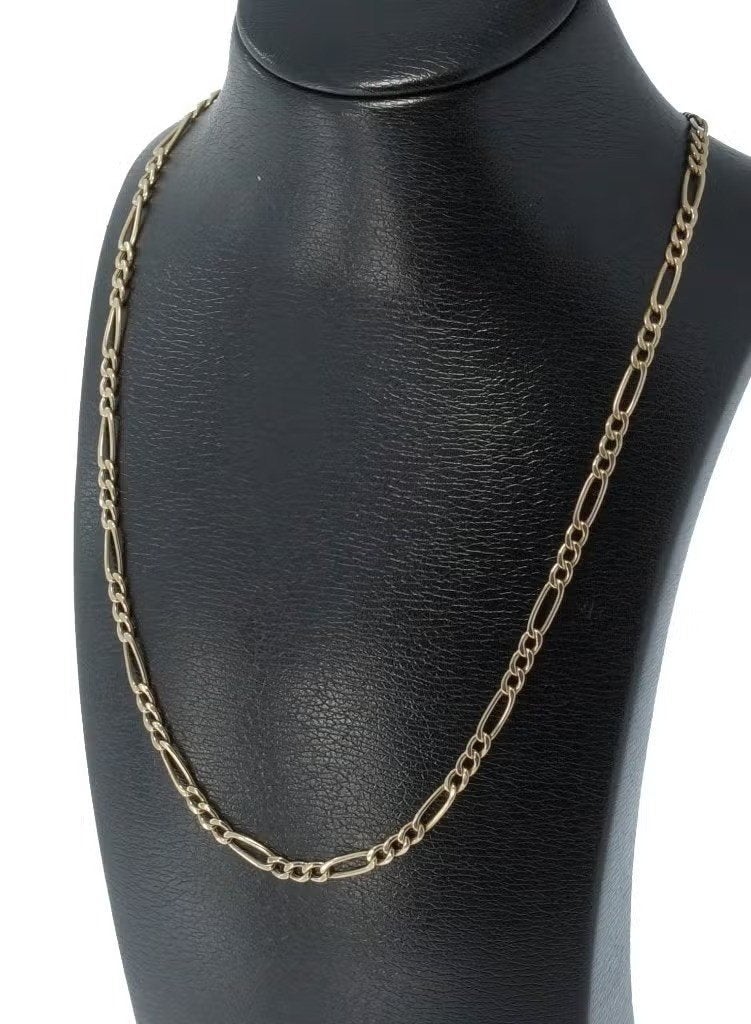 Figaro dames ketting 14k goud fraaie schakel 51cm, Bijoux, Sacs & Beauté, Enlèvement ou Envoi, Or, Comme neuf, Or