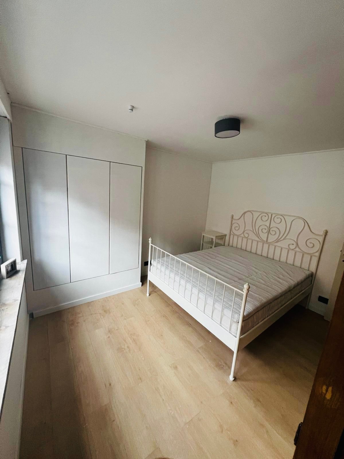 Tweepersoonbed ikea, Huis en Inrichting, Ophalen, Wit, Metaal