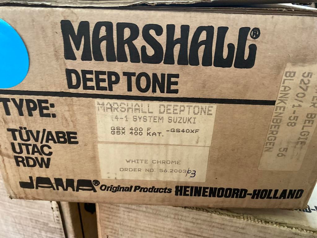 Marshall 4 in 1 complete uitlaatset Suzuki GSX550 ES/EF, Motoren, Ophalen of Verzenden, Nieuw