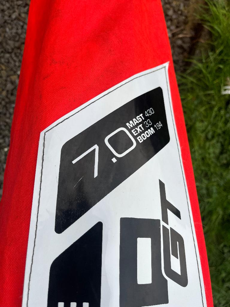 Voile Severne GT turbo 7.0m2, Enlèvement, Utilisé, Voile, Avec sac de transport