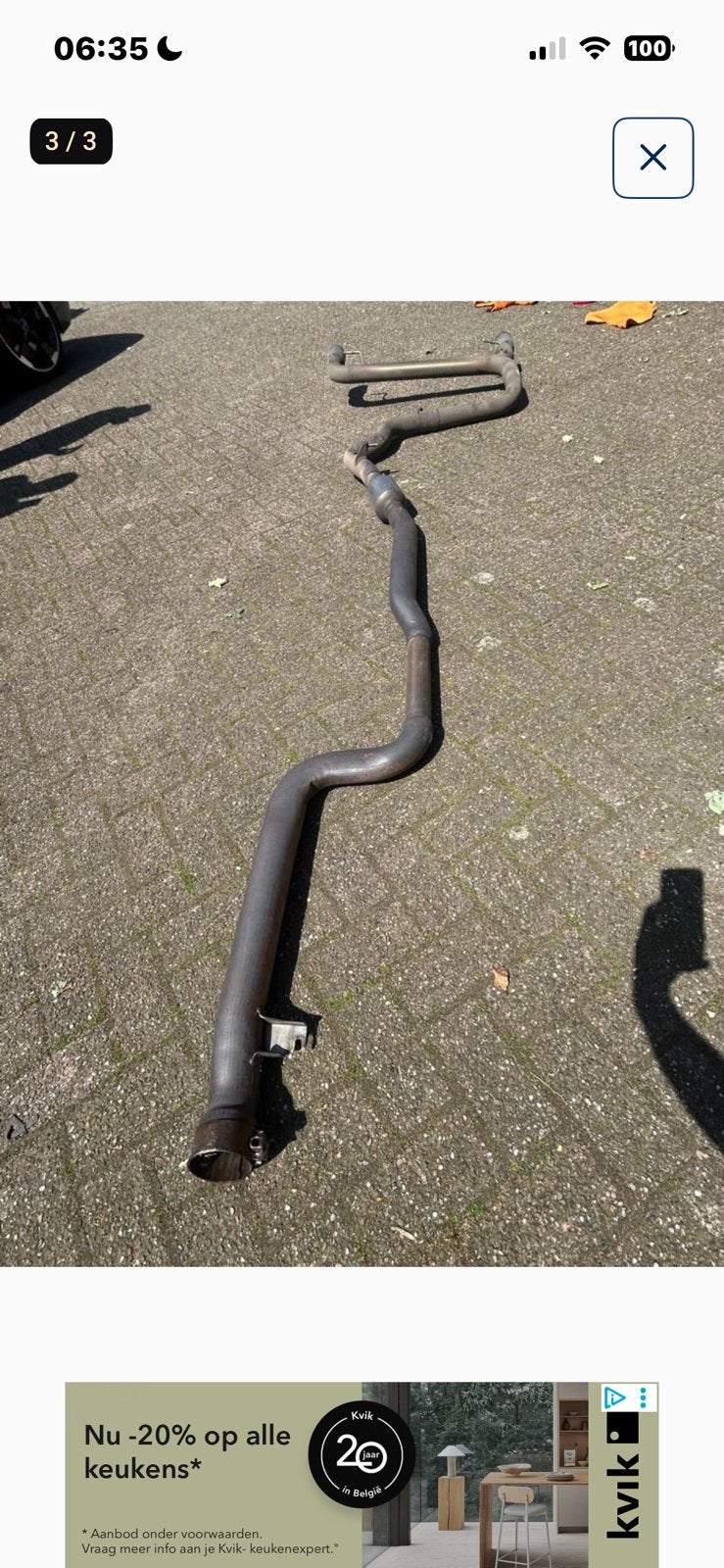 Uitlaat 330e, Ophalen