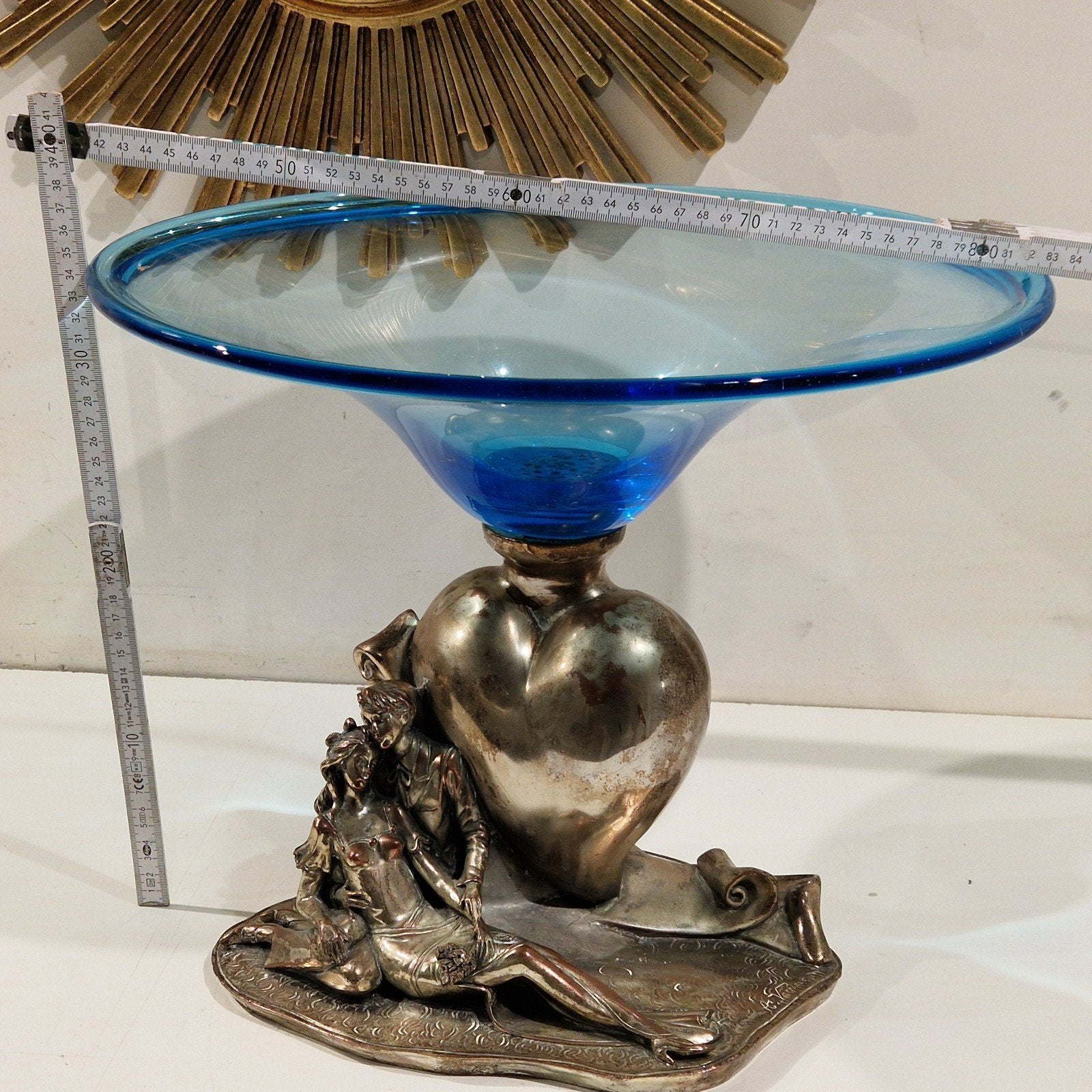 la Meridiana ,  design A. Varriale , murano schaal, Enlèvement ou Envoi