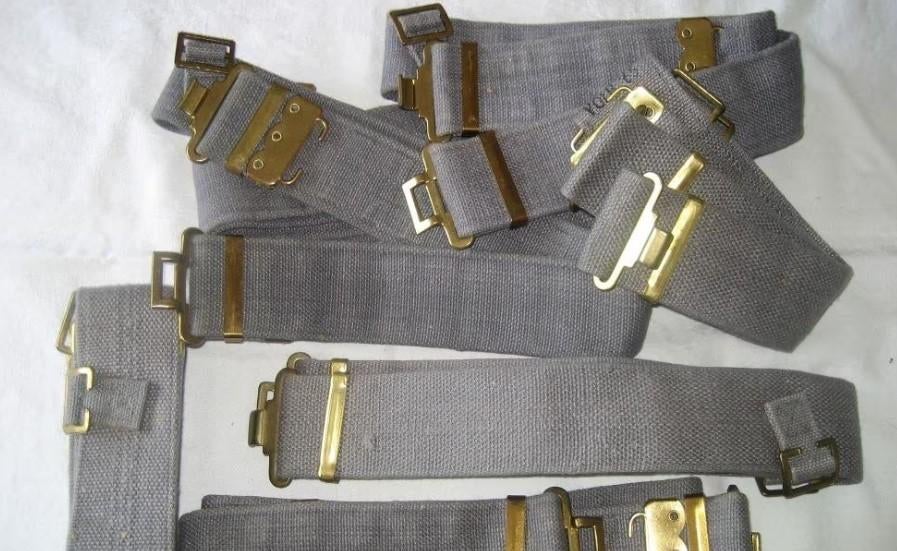 Gordel canvas blauw - ABL, Verzamelen, Ophalen of Verzenden, Luchtmacht, Kleding of Schoenen