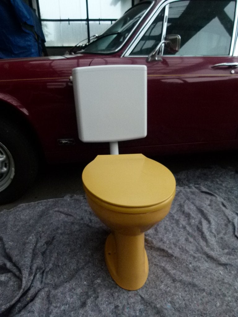 vintage toilet wc + spoelkast vloermodel 1974, Ophalen, Huis en Inrichting