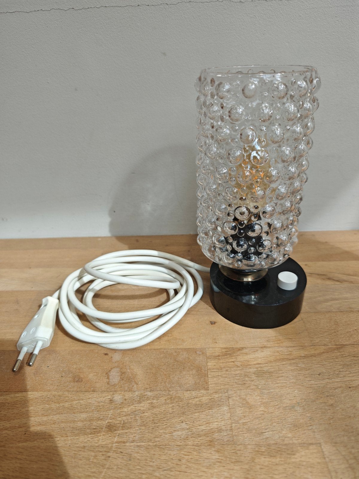 70ties Bubble glass lampje Philips, Antiek en Kunst, Ophalen of Verzenden