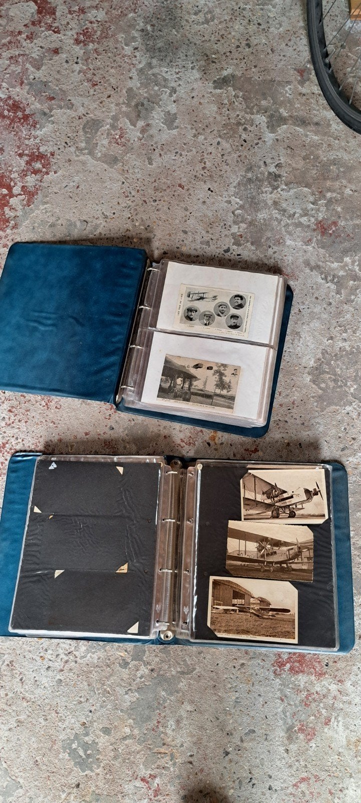 2 mappen vol postkaarten ivm luchtvaart / vliegtuigen, Ophalen