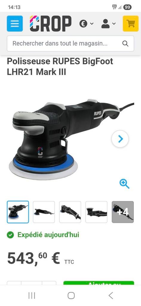 Polisseuse Orbitale professionnel Rupes lhr21 mk3 orbite de, Enlèvement