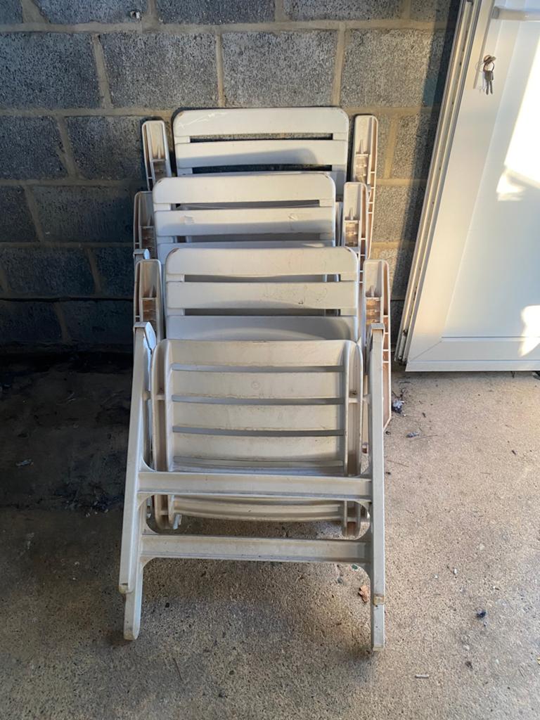 Gratis 3 tuinstoelen, Enlèvement, Utilisé