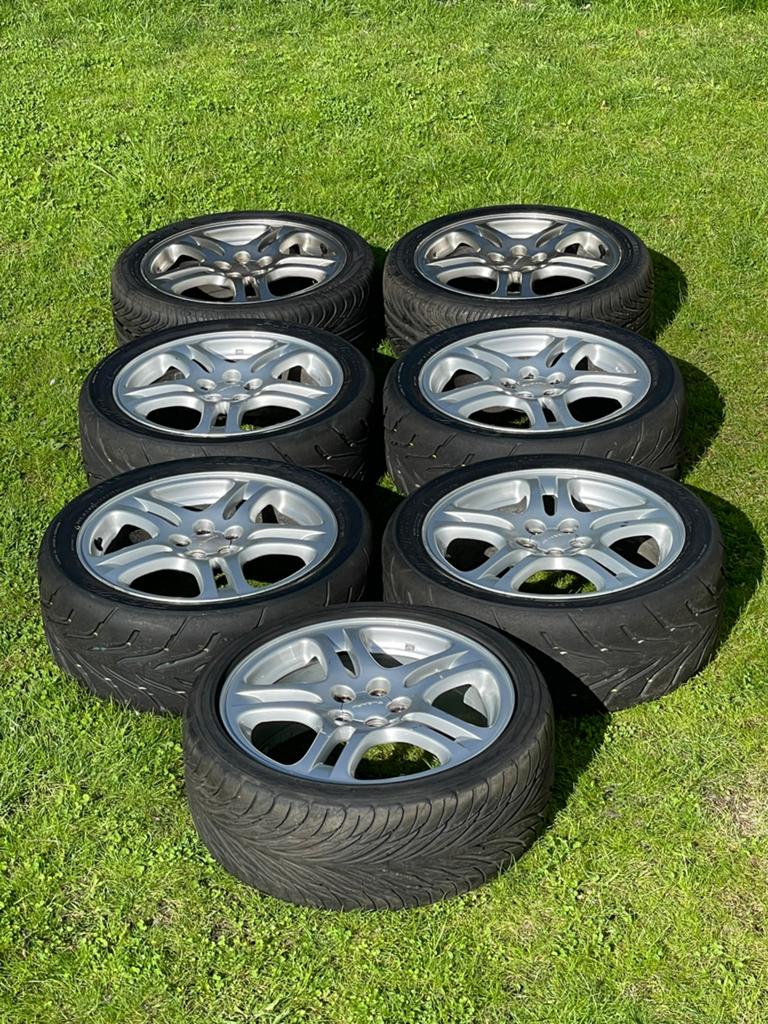 7 Jantes Subaru WRX avec pneus, Autos : Pièces & Accessoires, Pneus & Jantes, Enlèvement ou Envoi, 17 pouces, Pneu(s)