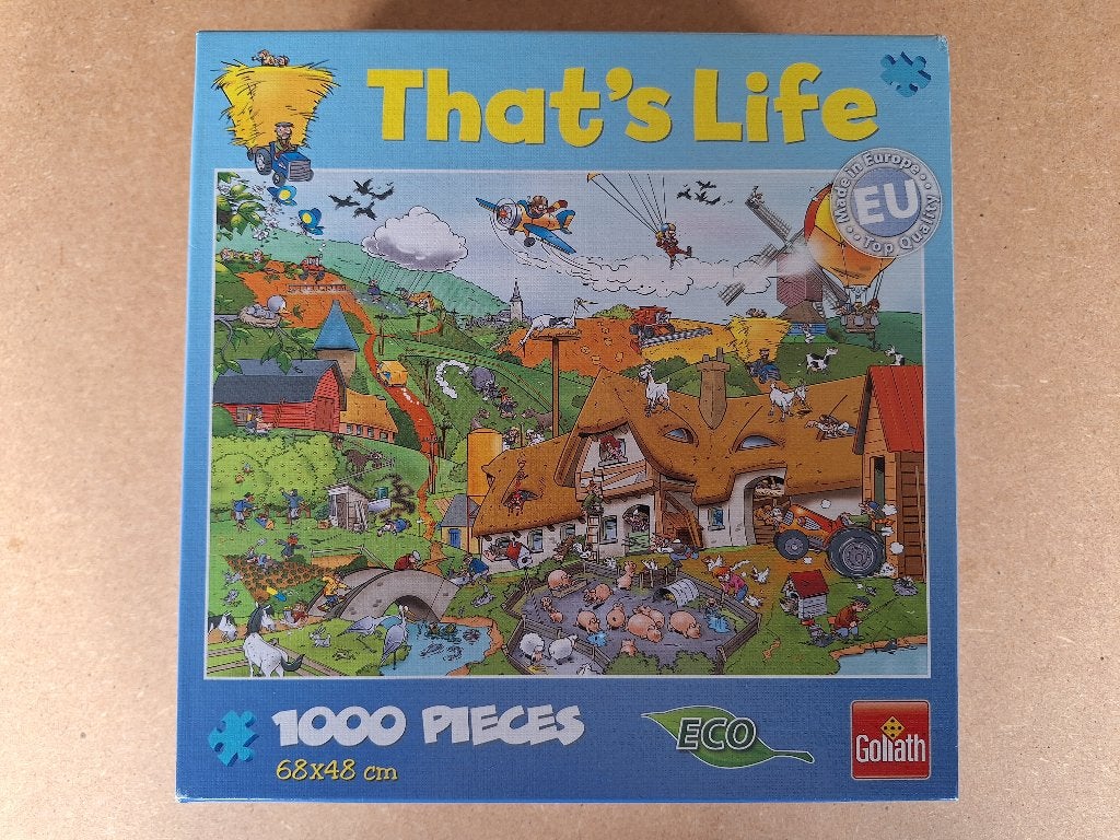 That's life puzzel de boerderij, Ophalen, 500 t/m 1500 stukjes, Zo goed als nieuw, Legpuzzel