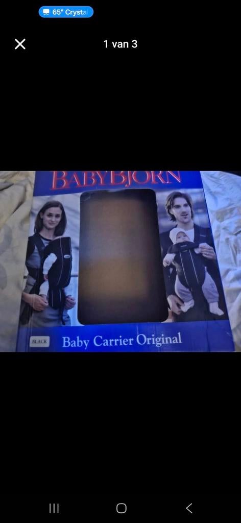 BabyBjörn Baby Carrier Original, Kinderen en Baby's, Ophalen of Verzenden, Nieuw, Buik, Rug of Zij, Baby Björn