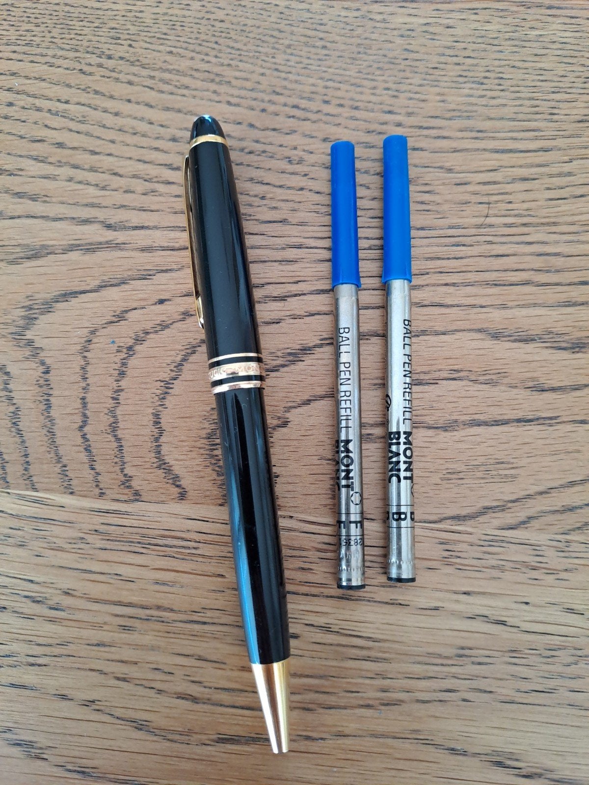 Stylo à bille à mécanisme à rotation Montblanc Meisterstück, Collections, Stylos, Enlèvement, Utilisé, Stylo à bille, Mont Blanc