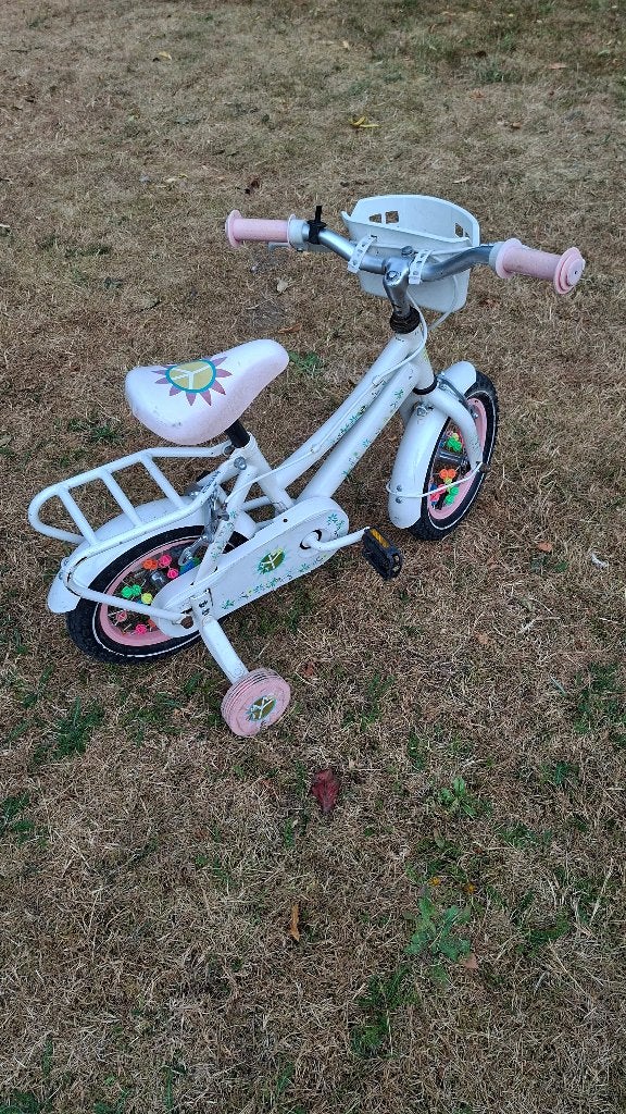 Kinderfiets, Fietsen en Brommers, Fietsen | Kinderfietsjes, Ophalen, Zijwieltjes, Gebruikt, Velgrem