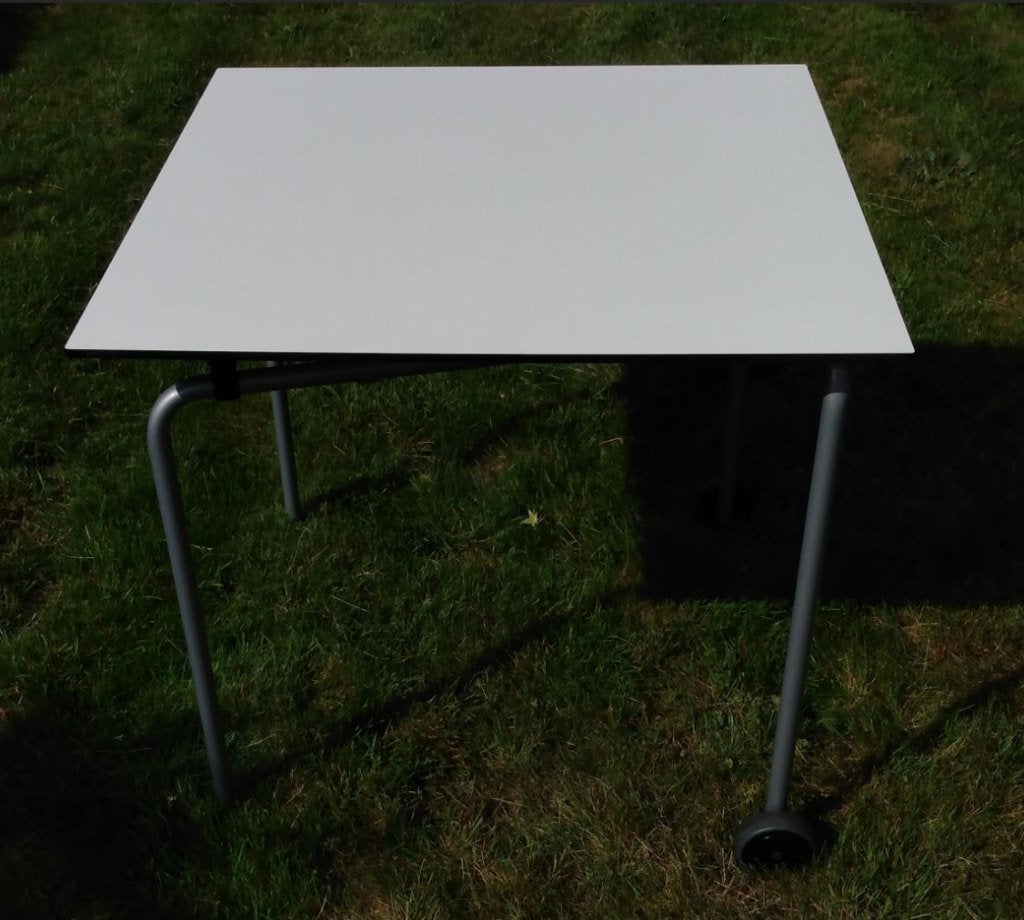 vierkante tafel 79 x 79 cm / hoogte 74 cm, Ophalen, Overige materialen, 50 tot 100 cm, Vierkant