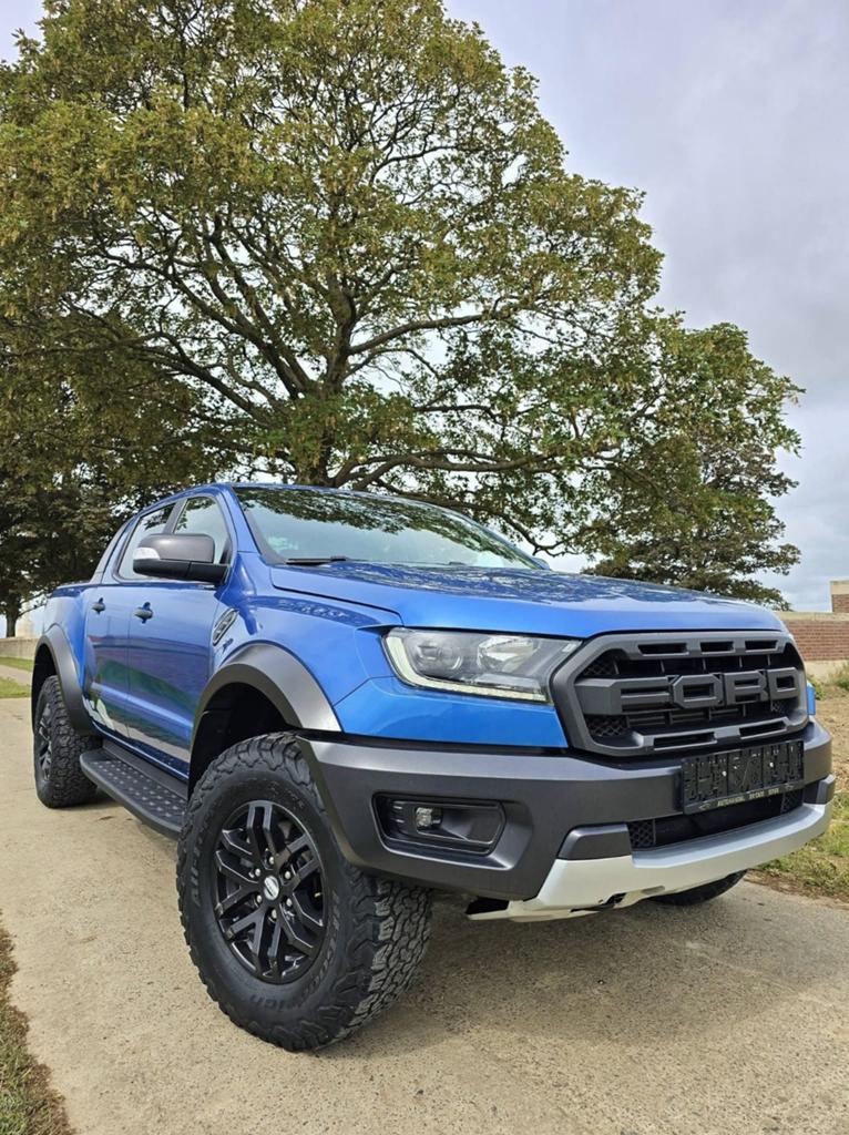 FORD RAPTOR PERFORMANCE-4X4-2.0 BITURBO-213PK-LED-CAMERA-PDC, Auto's, Automaat, 4 cilinders, Blauw, Dealer onderhouden