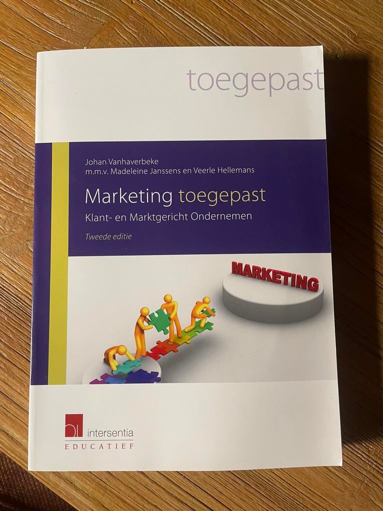Marketing toegepast - Johan Vanhaverbeke, Boeken, Ophalen, Zo goed als nieuw