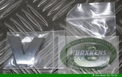 Chrome letters V8 in 3D Land Rover Discovery 3 & 4, -, -, Nieuw, Ophalen of Verzenden