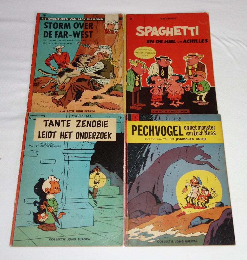 Verzameling strips Collectie Jong Europa (1961-1977)., Meerdere stripboeken, Ophalen of Verzenden, Gelezen