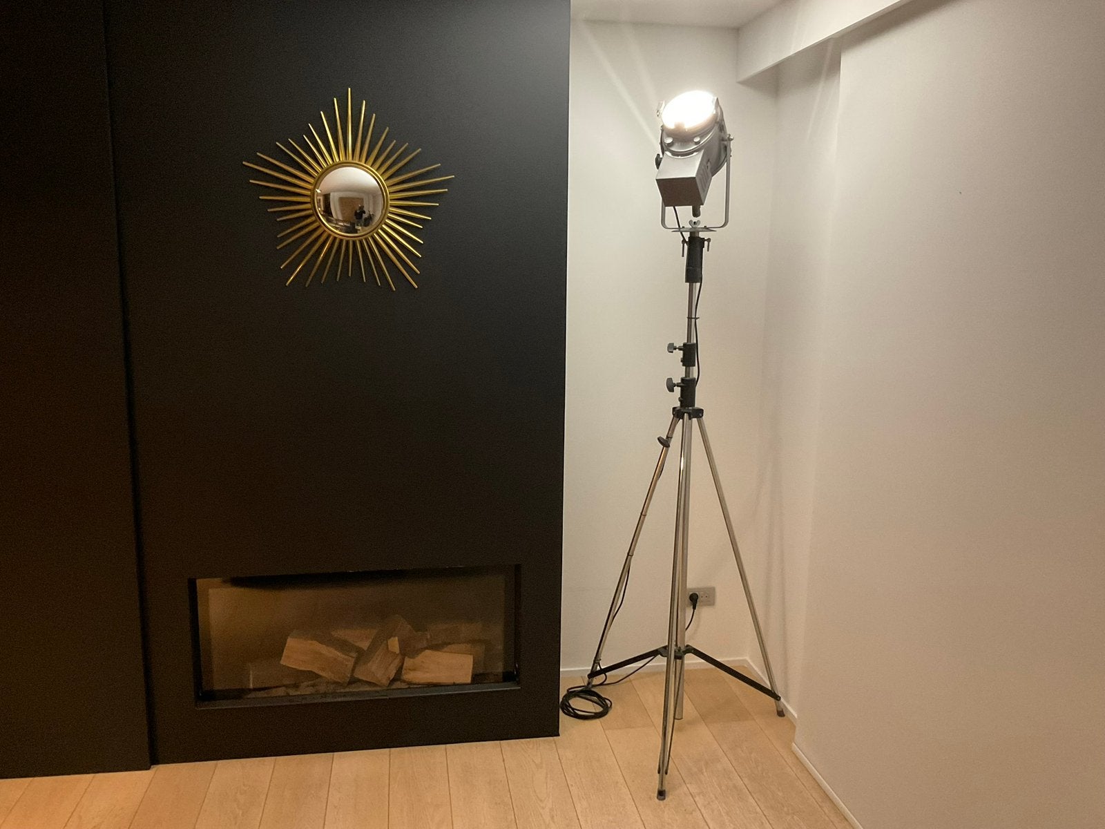 A.E Cremer vintage theaterspot met statief manfrotto, Ophalen