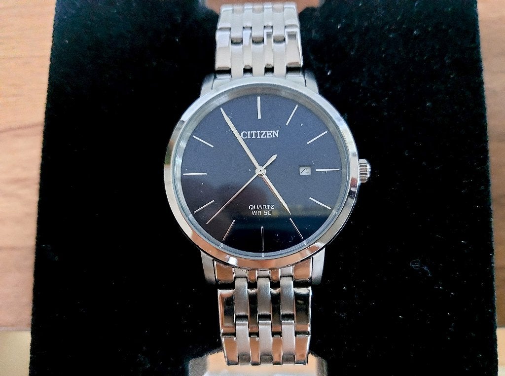 montre homme citizen, Handtassen en Accessoires, Horloges | Heren, Staal, Staal, Ophalen of Verzenden, Zo goed als nieuw