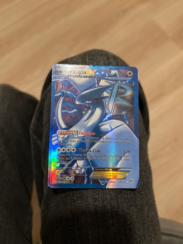 Pokémon Lugia EX Full Art 134/135 - Plasma Storm (Good / LP), Hobby en Vrije tijd, Ophalen of Verzenden, Zo goed als nieuw, Losse kaart