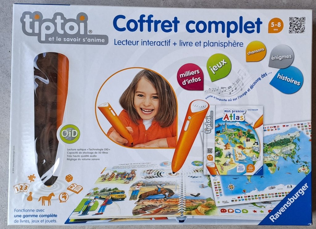 JEU éducatif TIPTOI coffret mon premier atlas 5-8 ans, Enfants & Bébés, Jouets | Autre, Comme neuf, Garçon ou Fille, Enlèvement ou Envoi