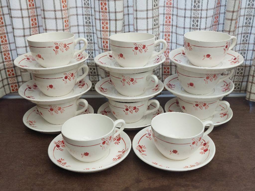 Antiek koffieservies Made in France, Enlèvement ou Envoi