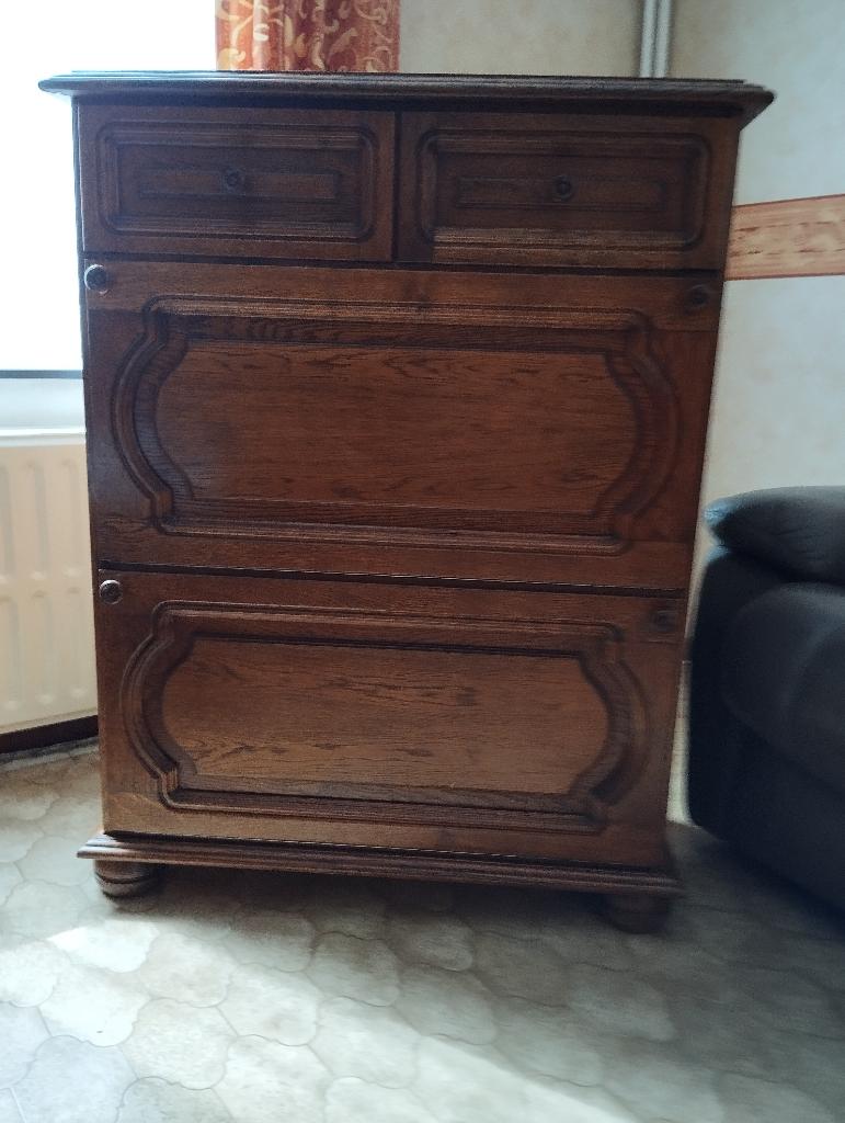Meuble à chaussures en chêne, Ophalen, Gebruikt
