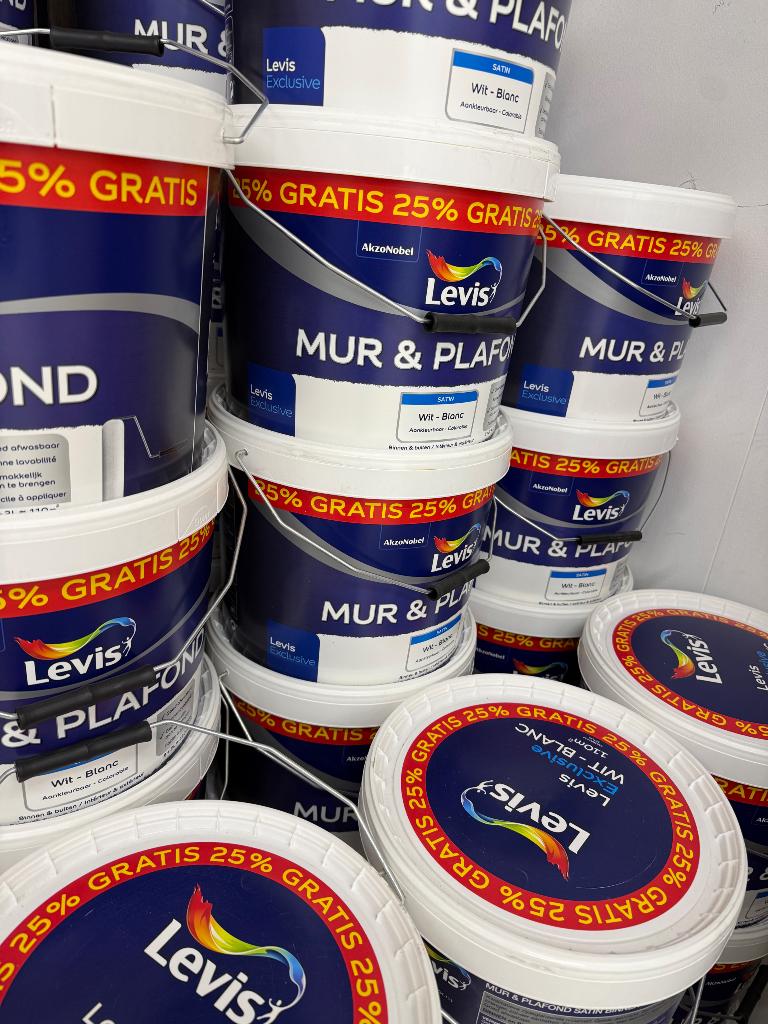 ‼️SUPER PROMOS SUR NOS PEINTURE LÉVIS MAT,SATIN ,PRIMER ‼️, Enlèvement, Neuf, Blanc, Peinture