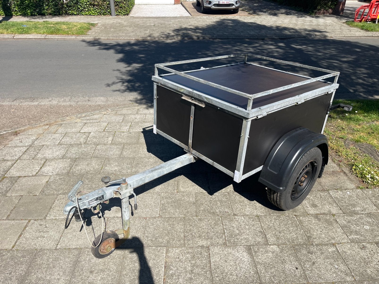 Gesloten bagageaanhangwagen ongeremd, Autos : Divers, Remorques, Enlèvement, Comme neuf