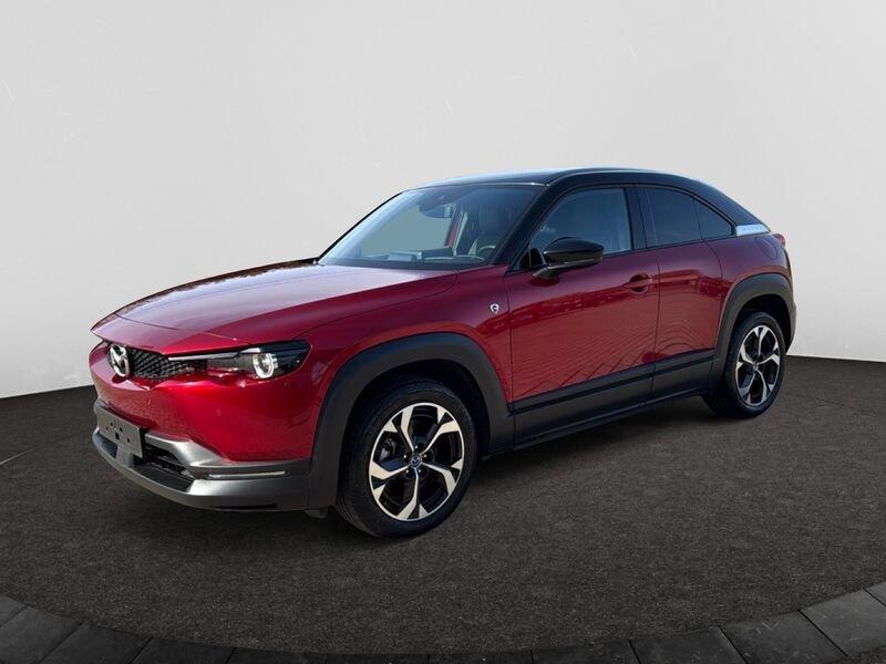 Mazda MX-30 E-SKYACTIV R-EV AUT Makoto, Auto's, Mazda, Leder en Stof, Plug-in hybride, 830 cc, Hybride Elektrisch/Benzine