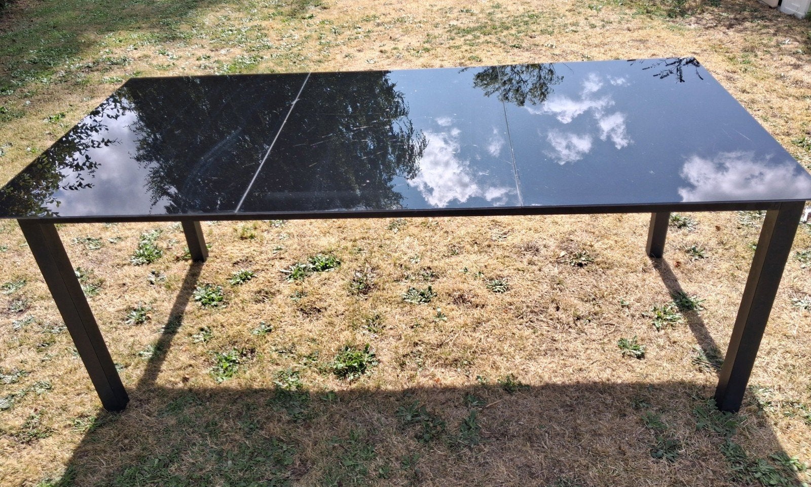 tuintafel, Jardin & Terrasse, Tables de jardin, Enlèvement, Utilisé, Aluminium