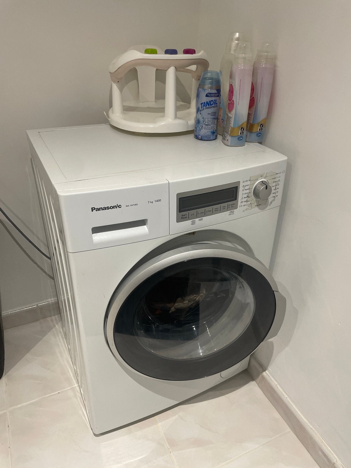 Wasmachine Panasonic, Elektronische apparatuur, 6 tot 8 kg, Ophalen, Gebruikt, Energieklasse A of zuiniger