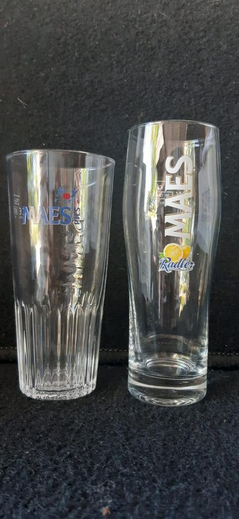 Maes bierglas 4 stuks Radler 3 stuks, Verzamelen, Ophalen, Nieuw, Bierglas
