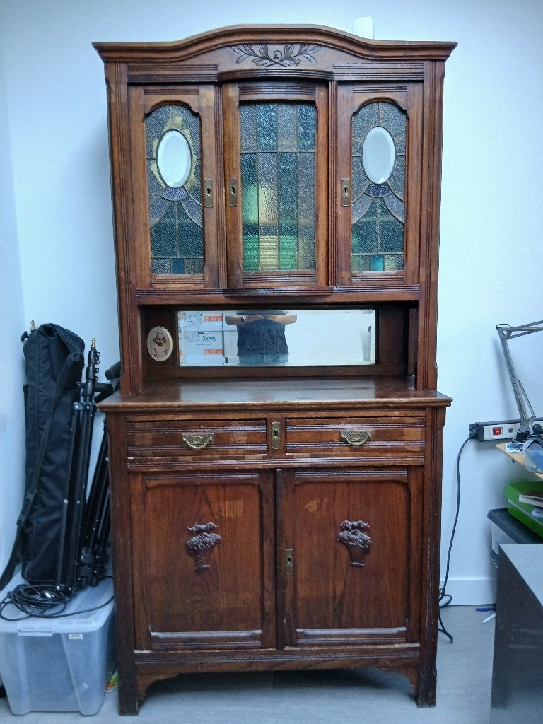 Antieke kast, Ophalen, Gebruikt, Minder dan 150 cm, 150 tot 200 cm