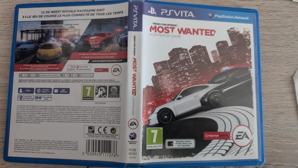Need for Speed: Most Wanted — PS Vita, Games en Spelcomputers, Games | Sony PlayStation Vita, Zo goed als nieuw, Racen en Vliegen