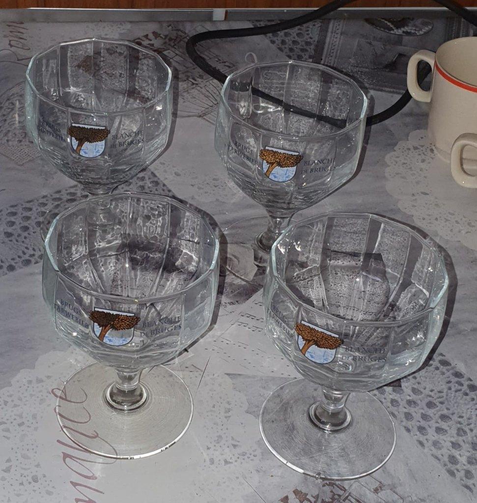 3 setten van 4 glazen elk, Enlèvement, Comme neuf, Verre ou Verres