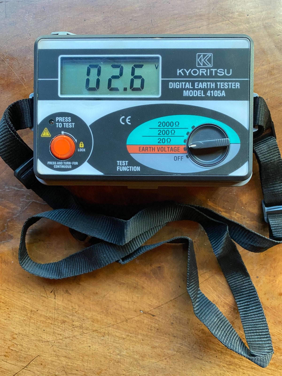 Compteur de résistance de mise à la terre Kyoritsu 4105A, Bricolage & Construction, Enlèvement ou Envoi, Comme neuf
