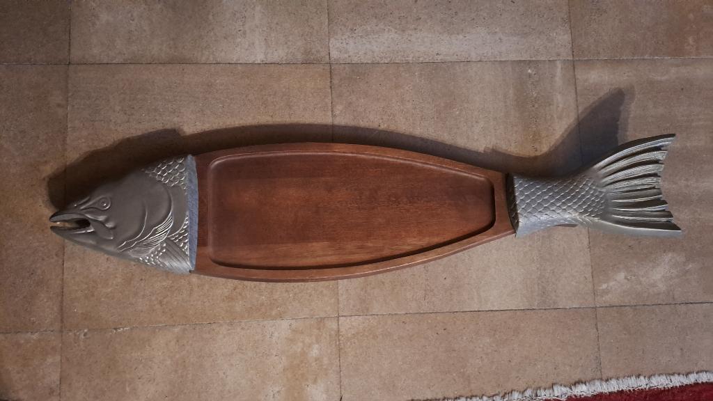 Plateau / dienblad vis & zalm, Ophalen, Hout