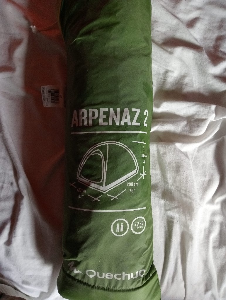 Tent - 2 personen - Quechua Arpenaz 2, Caravanes & Camping, Tentes, Enlèvement ou Envoi, Comme neuf, Jusqu'à 2