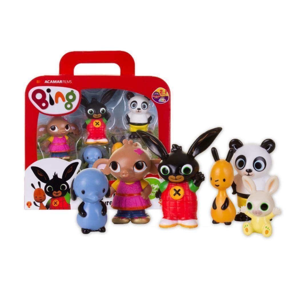 Bing Konijn Speelfiguren in Koffer - Vriendjes, Ophalen of Verzenden, Nieuw, Jongen of Meisje