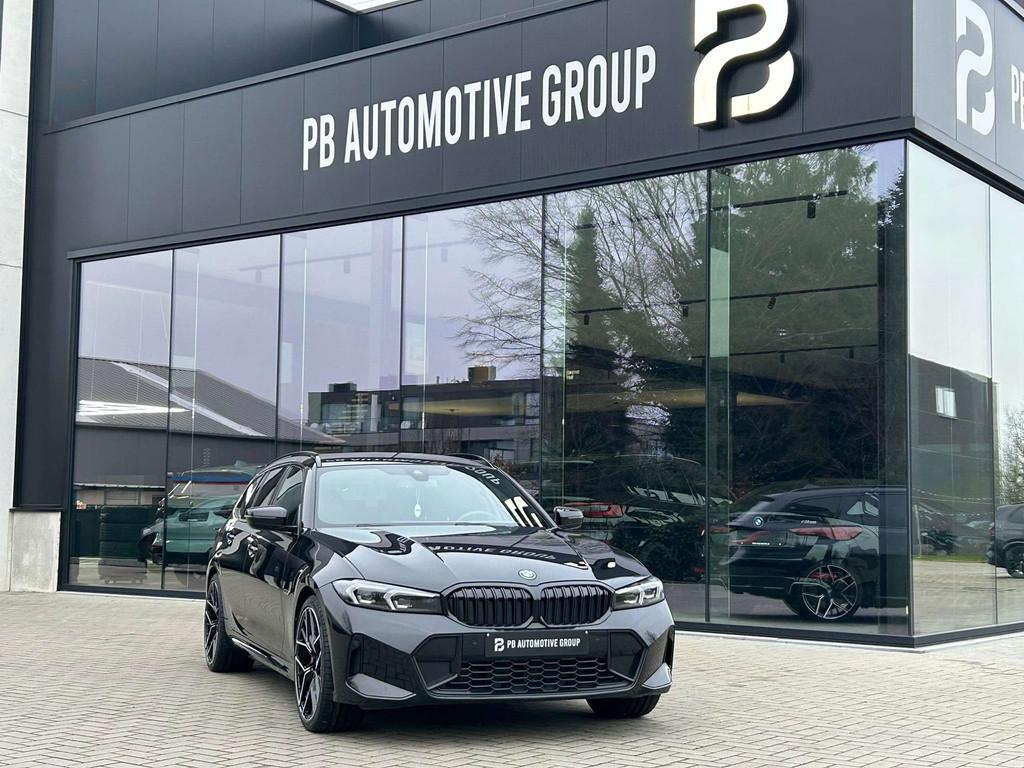 BMW 330 330e-Laser-Facelift-Curved Display-Cam-H&K-19inch, Auto's, BMW, Automaat, Zwart, 4 cilinders, Zwart