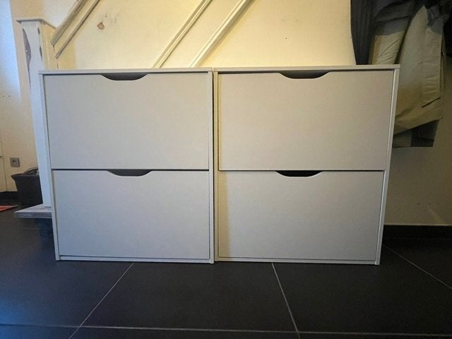 2 schoenenkasten, Huis en Inrichting, Ophalen, Gebruikt