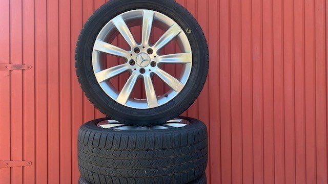 Jantes Mercedes S/CL W221 W216 225/45 r18 avec pneus, Pneus et Jantes, 18 pouces, Enlèvement, Utilisé