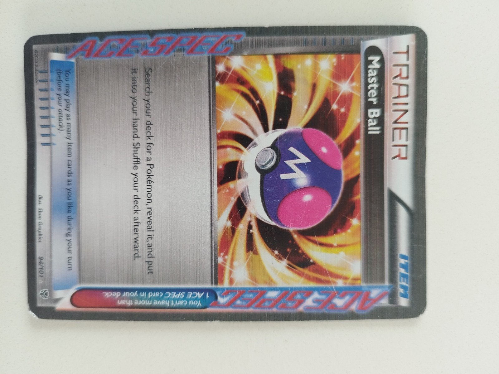 Pokemon kaart master ball, Hobby en Vrije tijd, Ophalen of Verzenden