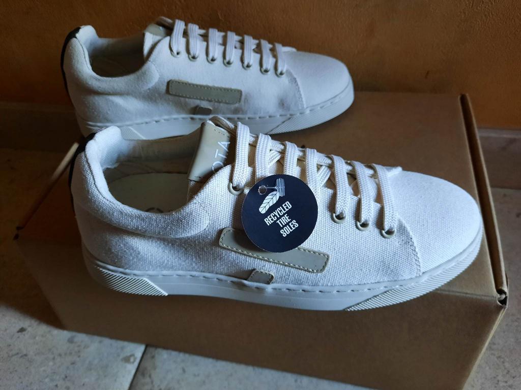 Sneakers coton O.T.A Kelwood / baskets recyclées / vegan, Enlèvement ou Envoi, Neuf, Blanc, Sneakers et Baskets