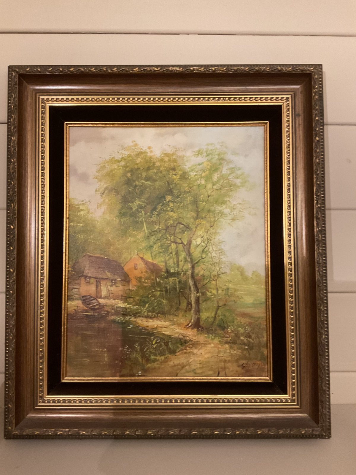 Mooi schilderijtje van L Geysen, Ophalen, Klassiek