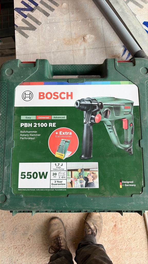 Bosch klopboorhamer PBH 2100 RE 2 weken oud, Enlèvement, Comme neuf