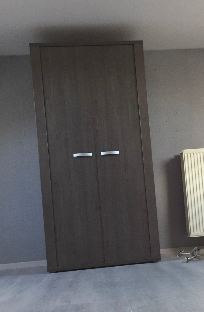 klerkast, Ophalen, Met plank(en), Gebruikt, 100 tot 150 cm